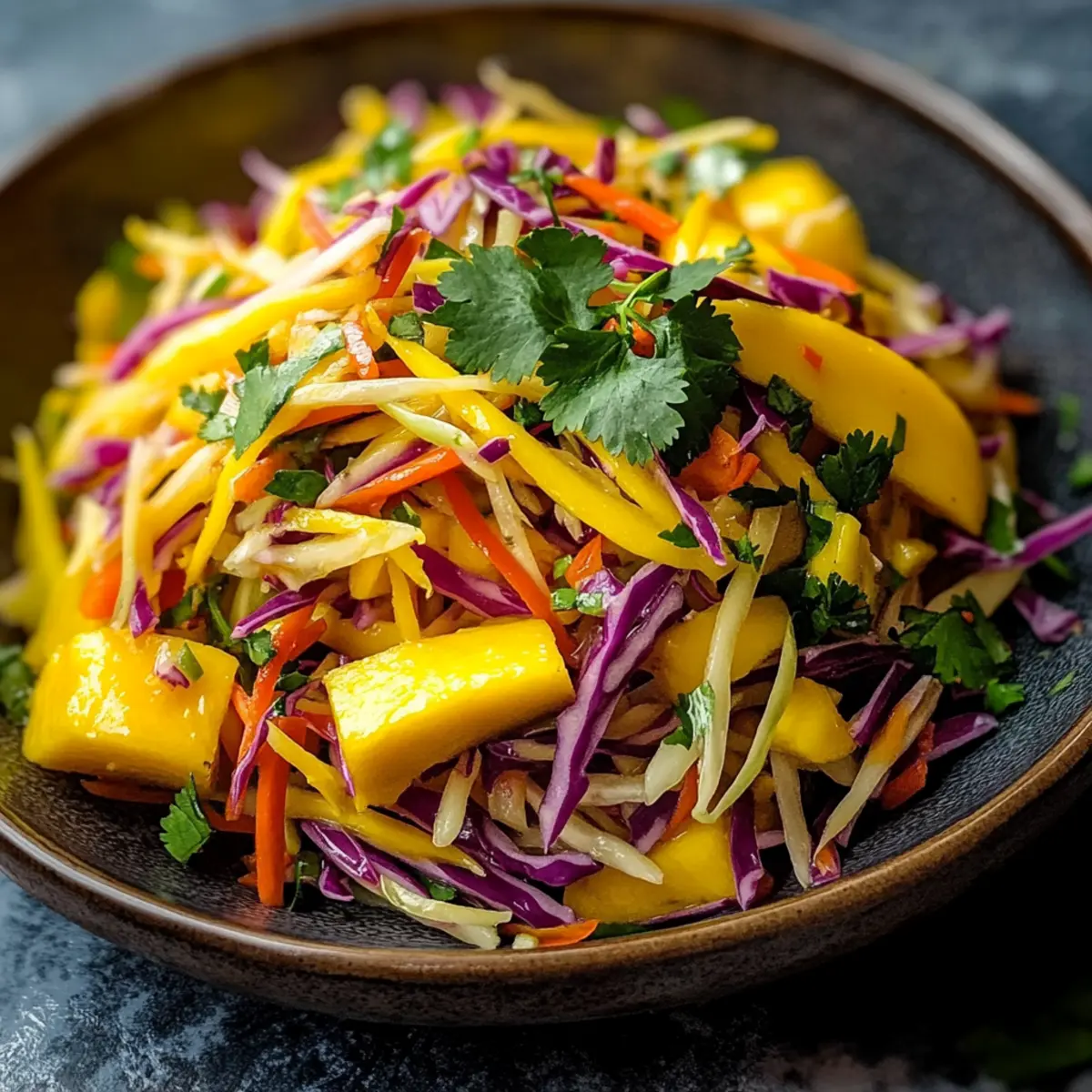 Quick And Easy Mango Slaw