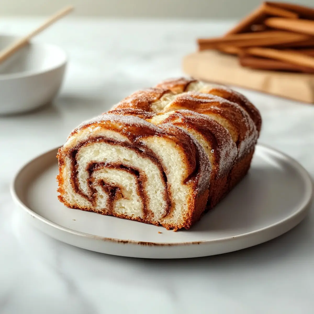 Cottage Cheese Cinnamon Roll Bread