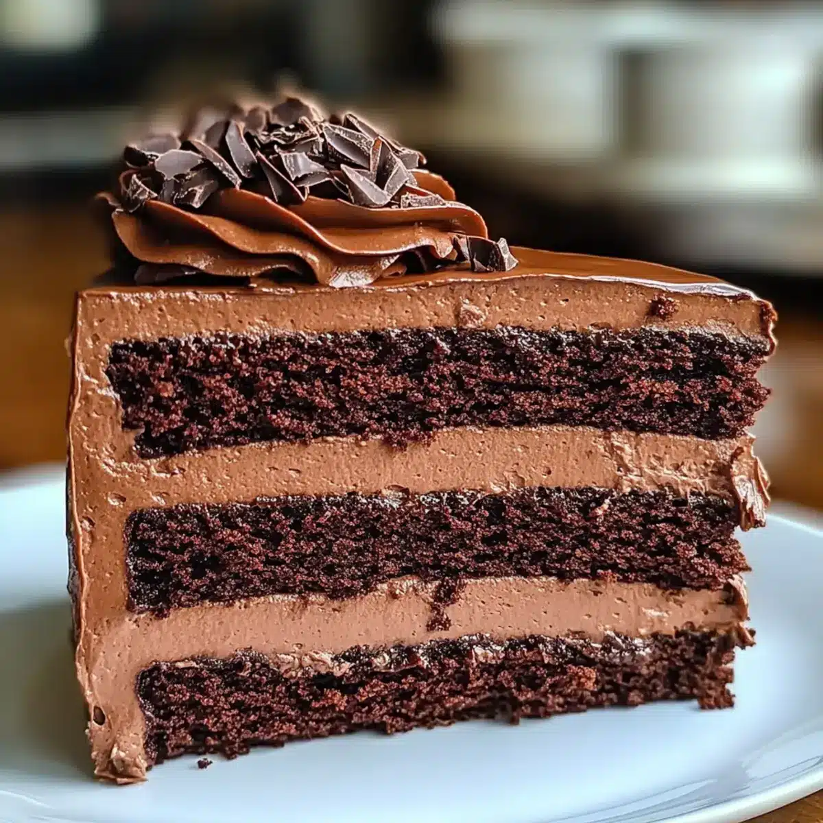 Easy Chocolate Mousse Cake
