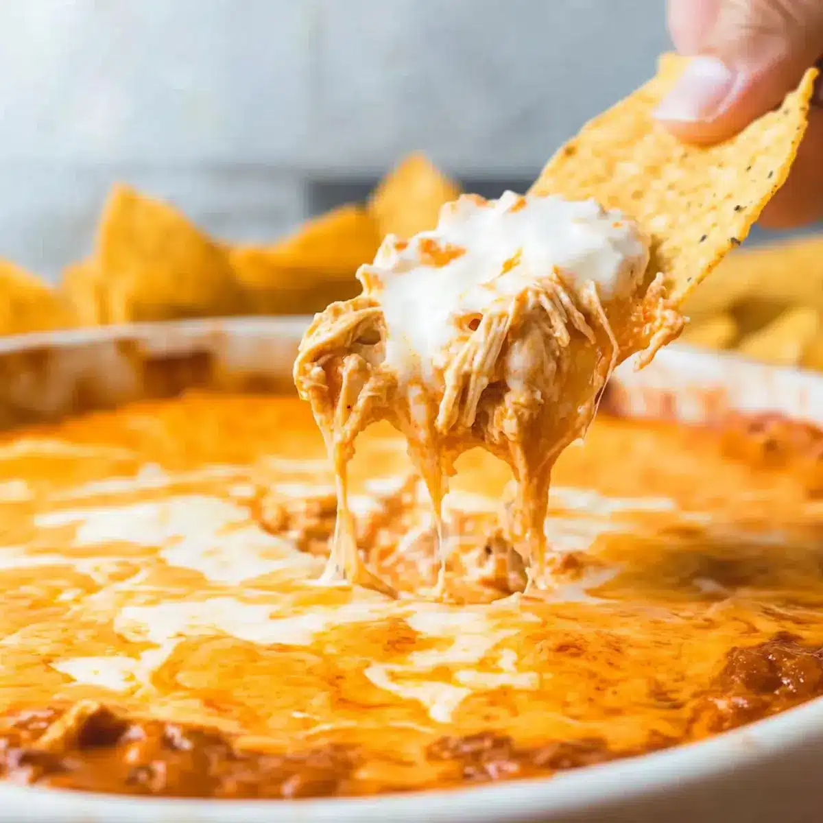 Creamy Buffalo Chicken Dip