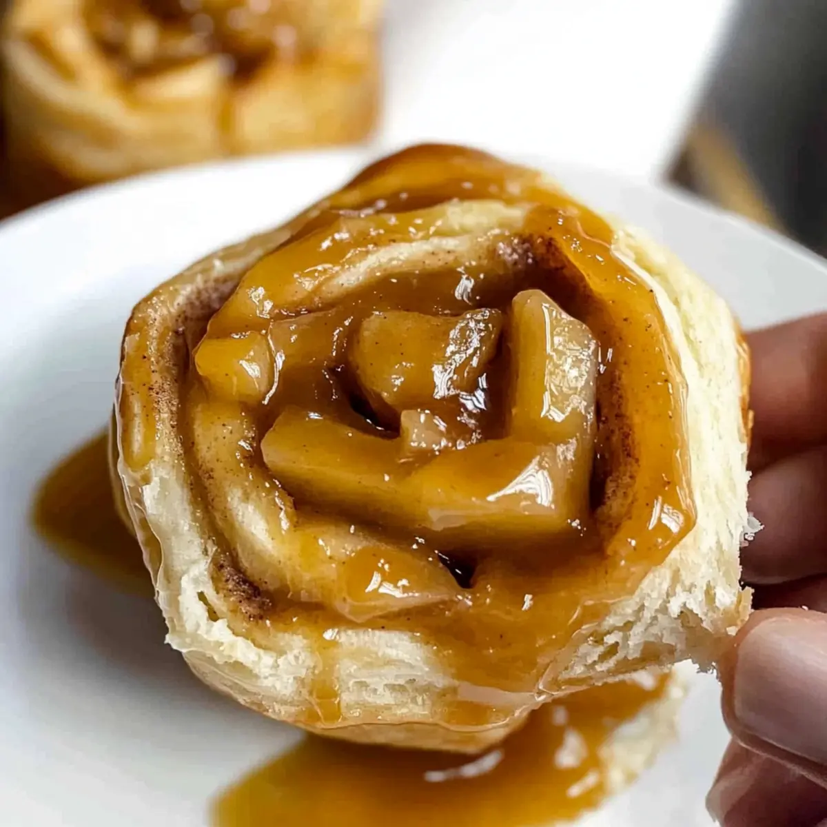 Caramel Apple Cinnamon Rolls