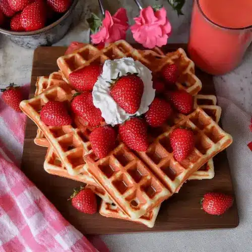 Strawberry Waffles Recipe