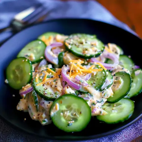 Jalapeno Popper Cucumber Salad