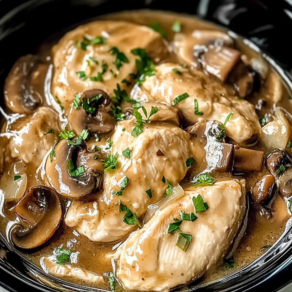 Crockpot Chicken Marsala