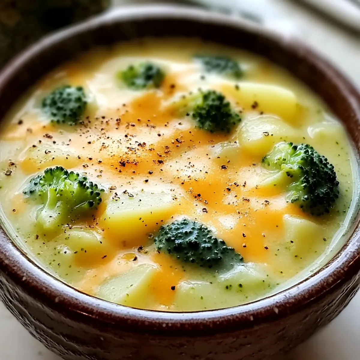 Broccoli Potato Cheese Soup