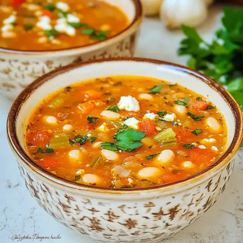 Mediterranean White Bean Soup