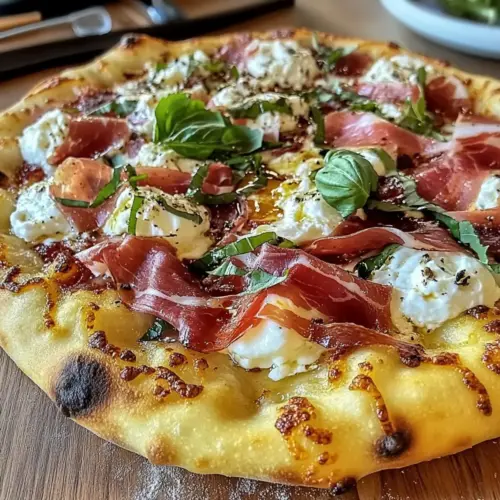 Prosciutto and Honey Burrata Pizza Recipe