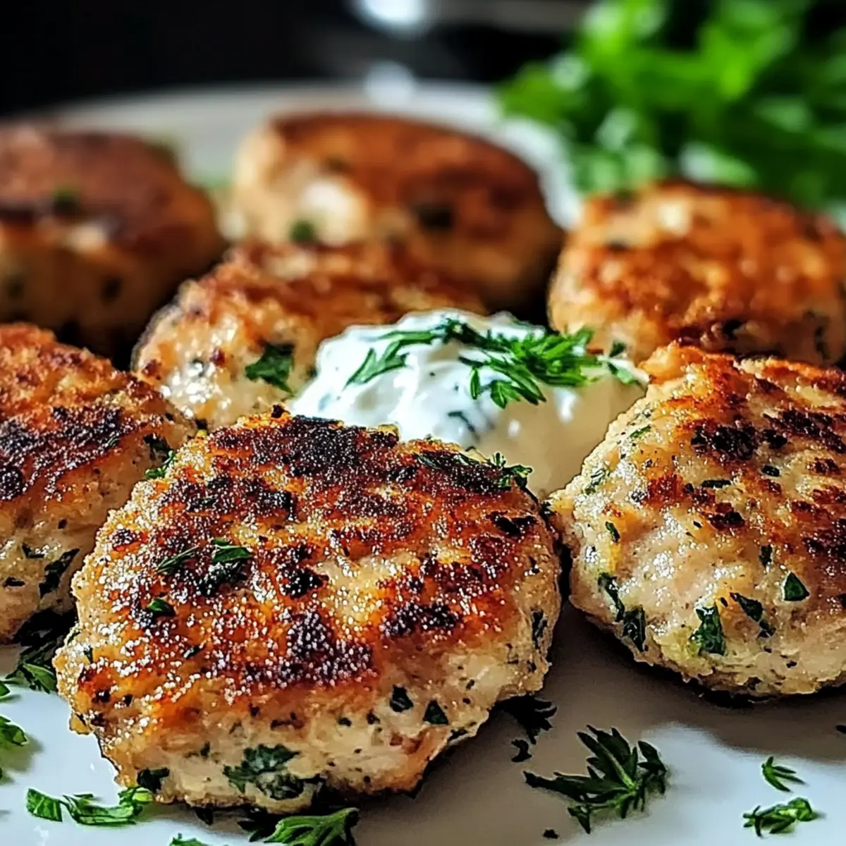 Mediterranean Chicken Patties