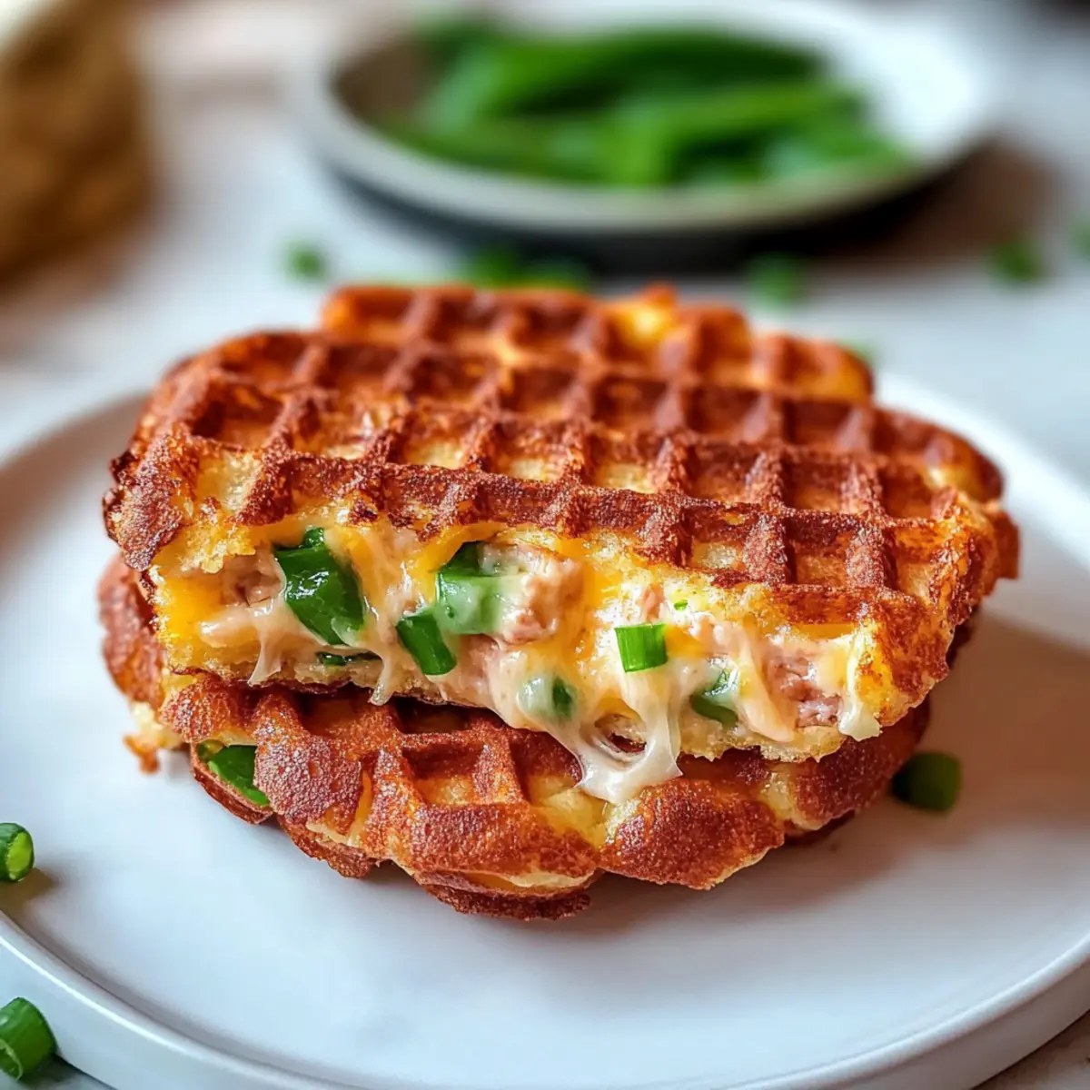 Savory Tuna Melt Chaffle