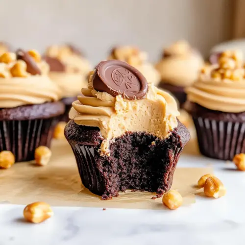 Peanut Butter Chocolate Cupcakes