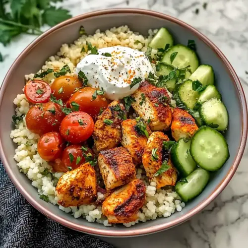 Mediterranean Chicken Couscous Bowl