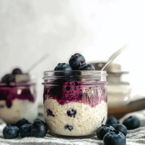 Blueberry Cheesecake Overnight Oats