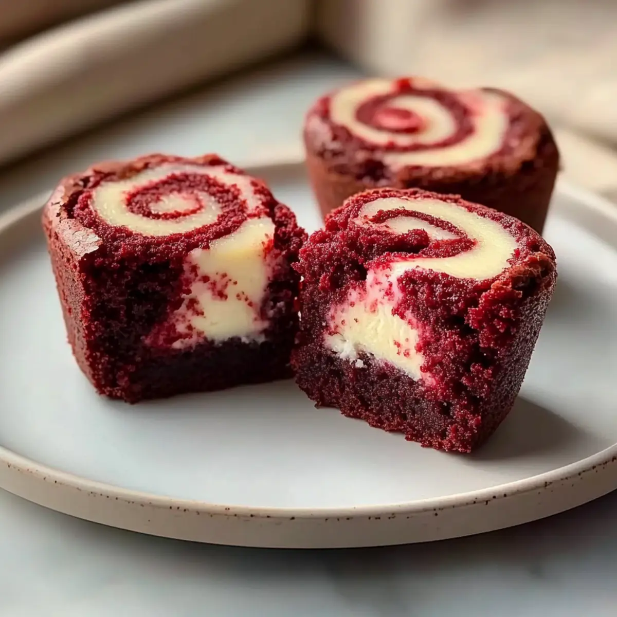 Red Velvet Brownie Bites