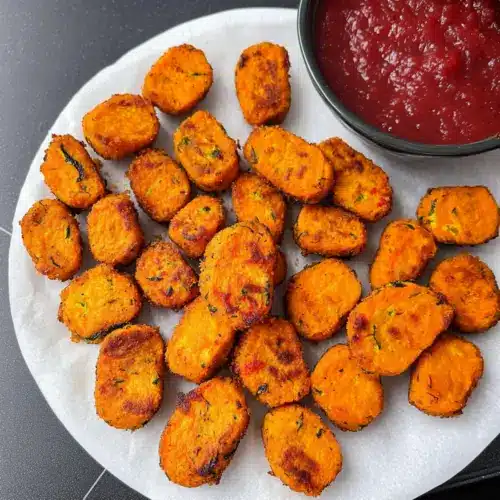 Baked Sweet Potato Zucchini Tots
