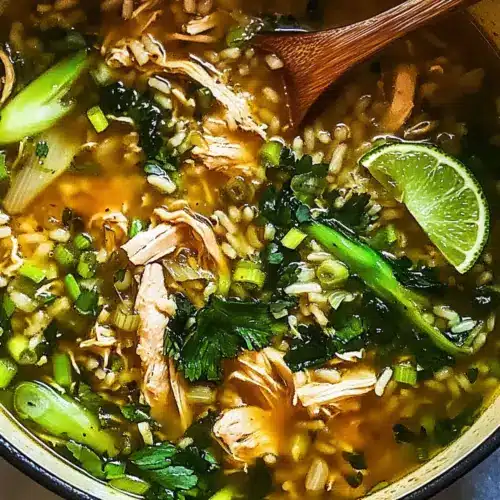 Ginger Chicken and Rice Soup
