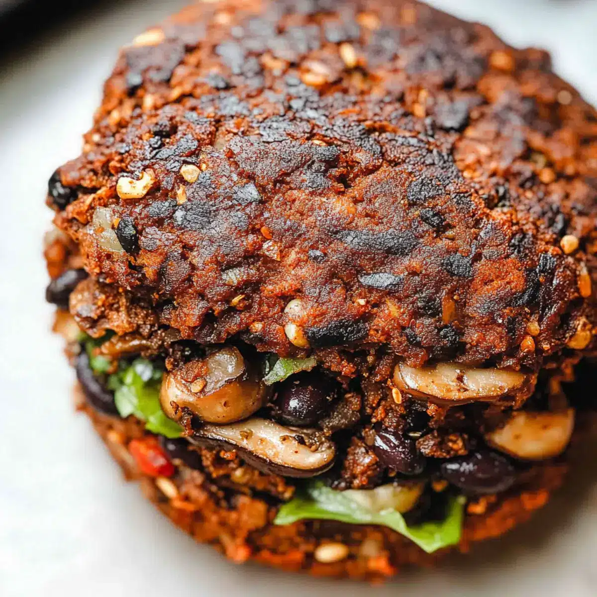 Mushroom Veggie Burger