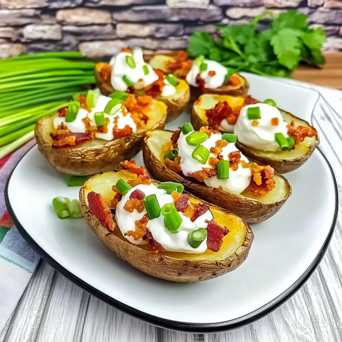 Fully Loaded Baked Potato Skins