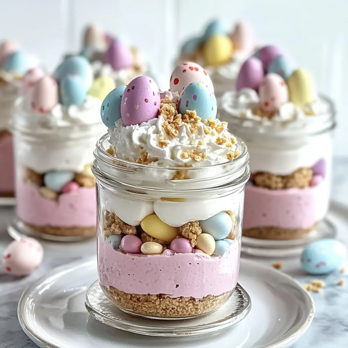 Easter Egg Cheesecake Jars