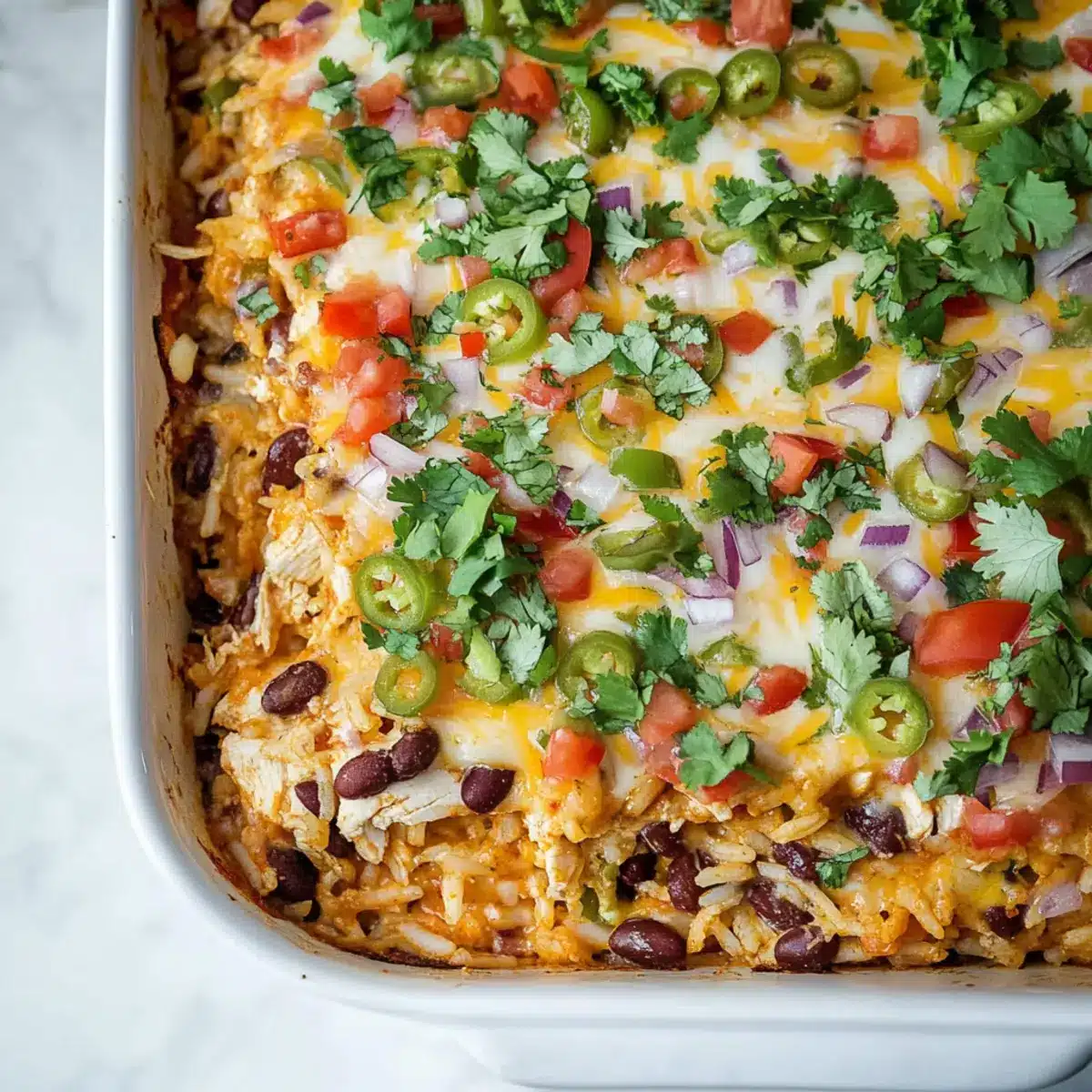 Chicken Burrito Casserole
