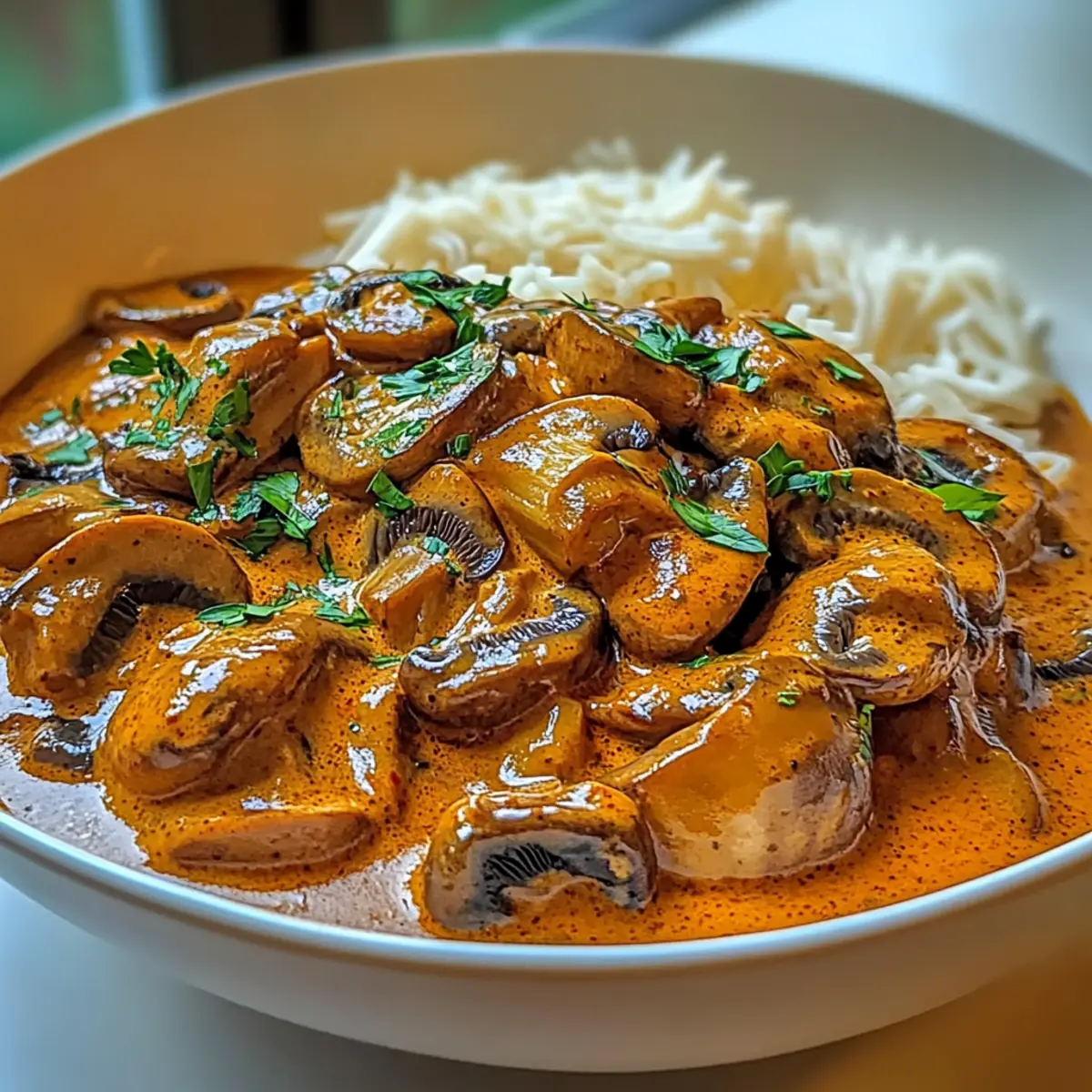Hungarian Mushroom Paprikash