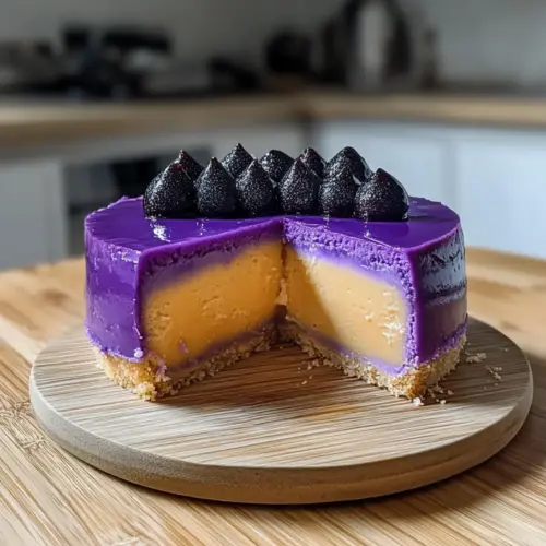 Ube Leche Flan Cake