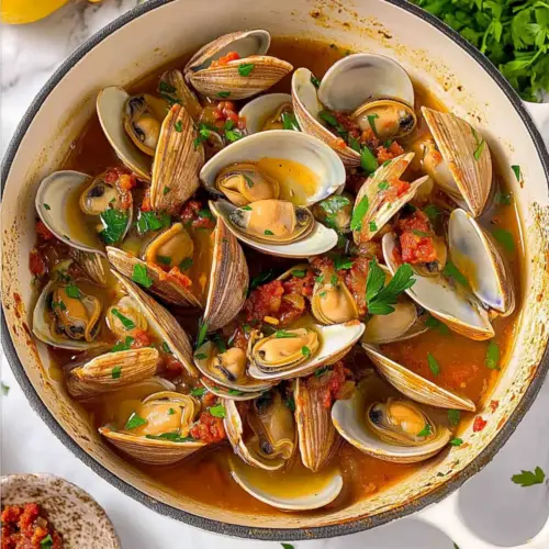 Clams and Chorizo