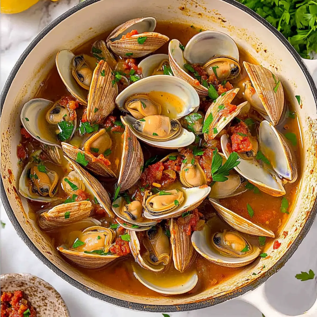 Clams and Chorizo