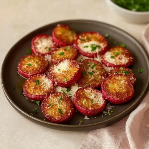 Keto Crispy Smashed Radishes