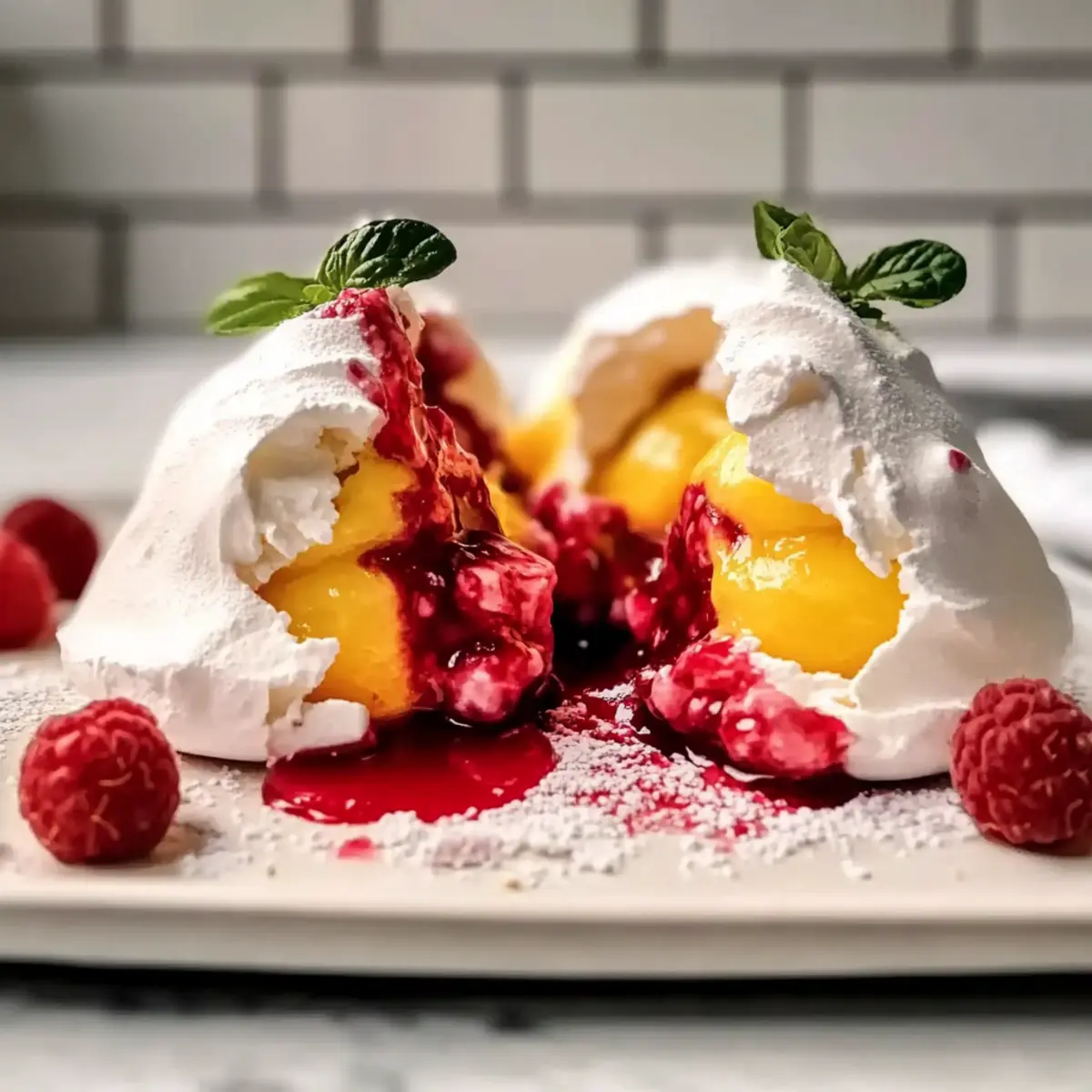 Crispy Pavlova Bombs