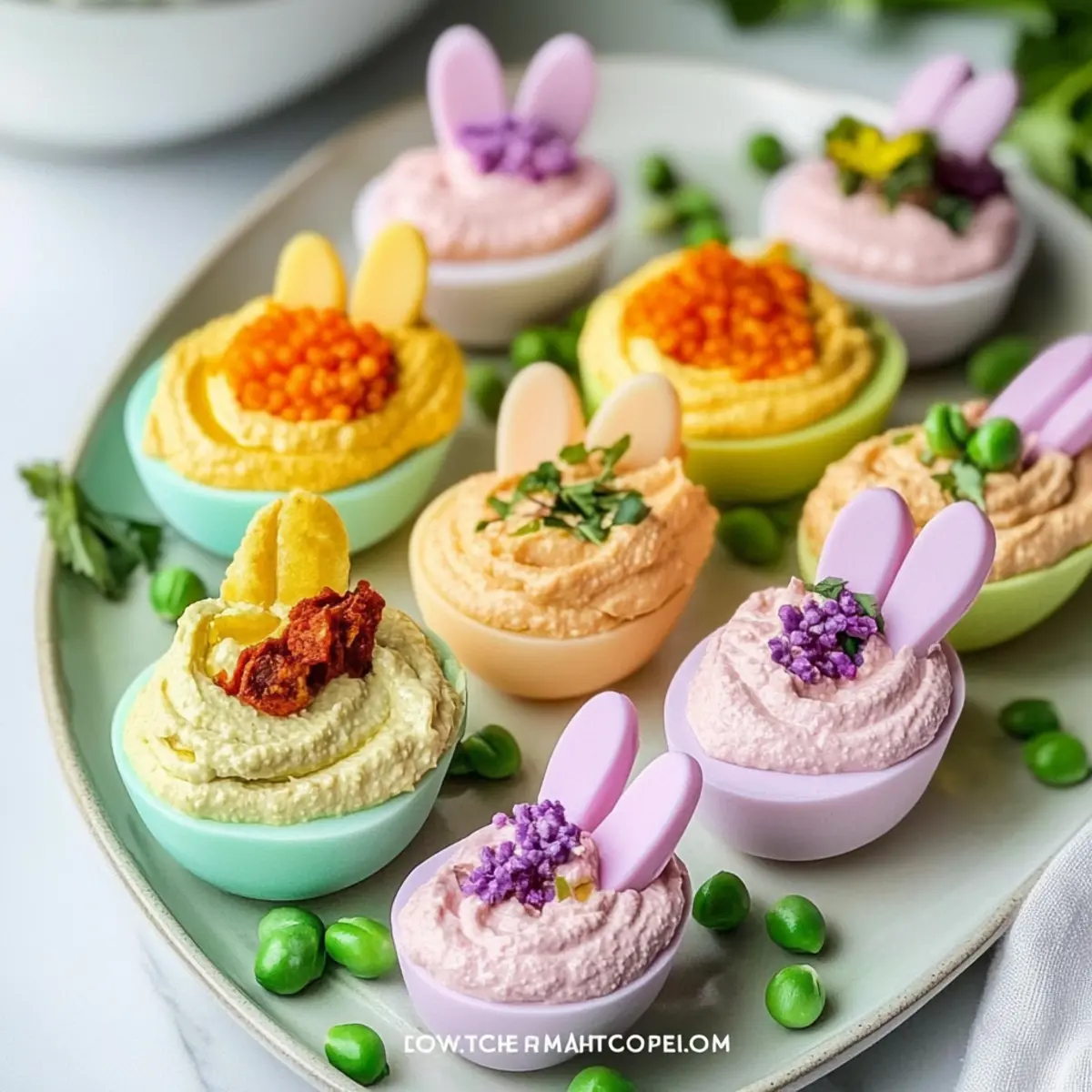 Easter Egg Deviled Egg Trio