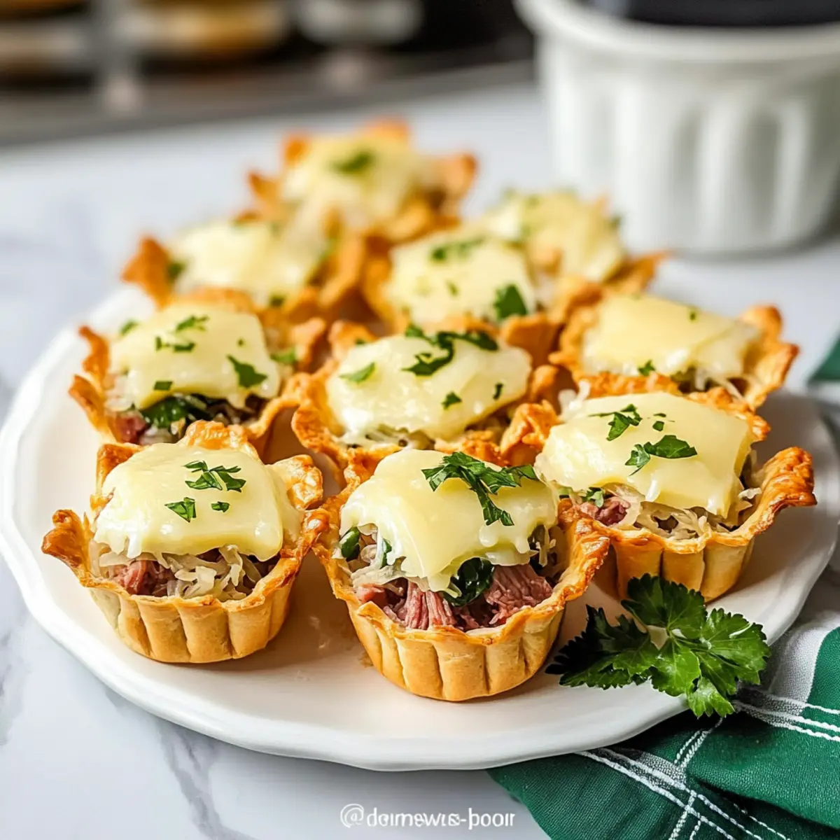 Lucky Spinach Artichoke Dip Cups