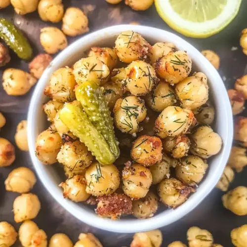 Dill Pickle Roasted Chickpeas