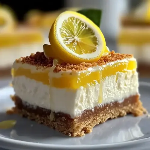 Heavenly Lemon Cheesecake Bars