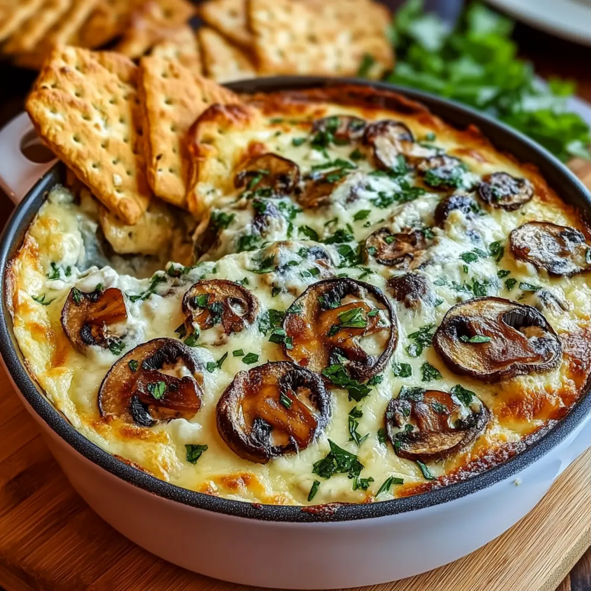 Stuffed Mushroom Dip