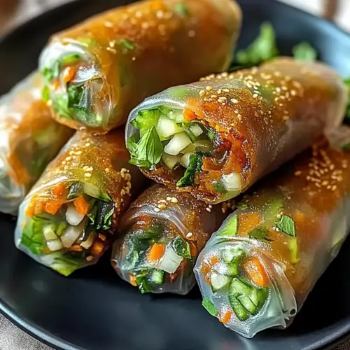 Crispy Rice Paper Spring Rolls