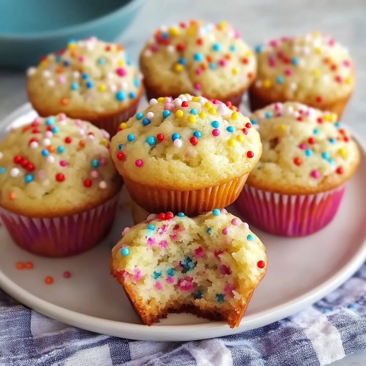 Mini Funfetti Yogurt Muffins