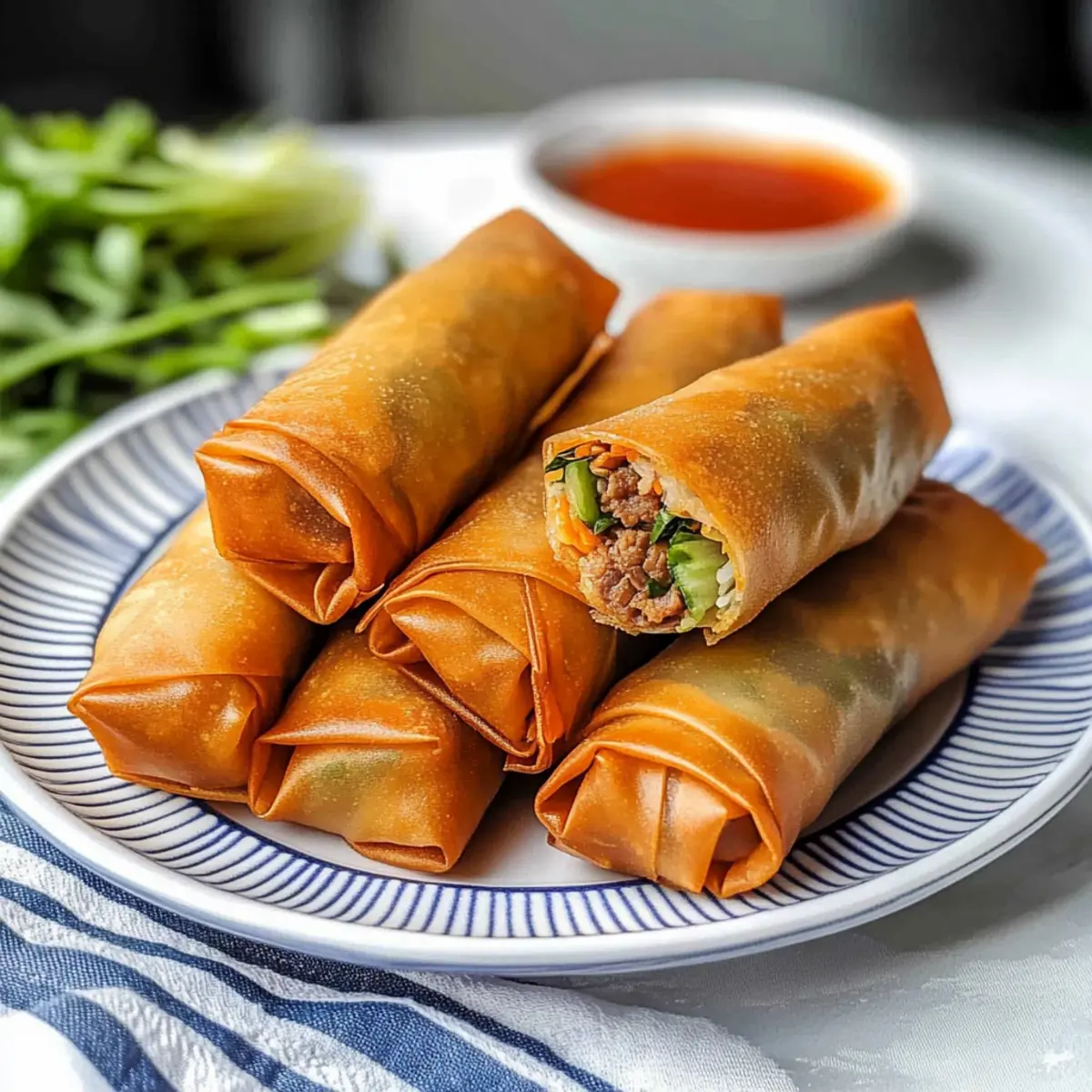 Crispy Chinese Spring Rolls