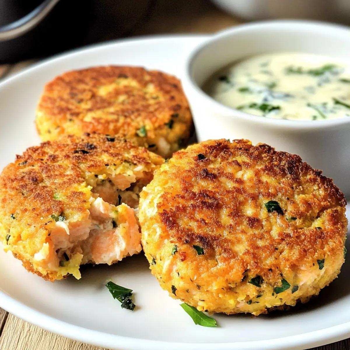 Sweet Potato Salmon Fish Cakes with Herbs