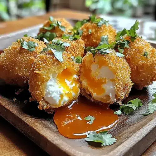 Fried Burrata with Spicy Sauce