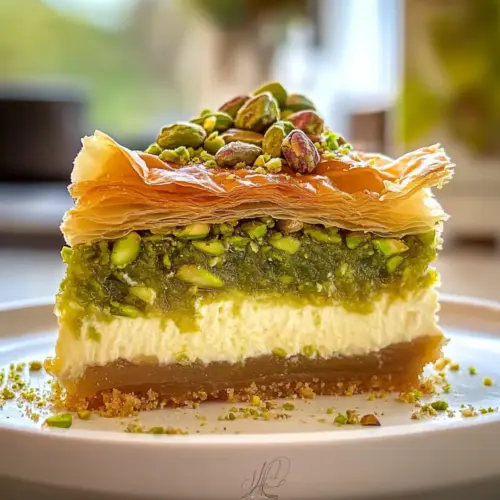 Baklava Pistachio Cheesecake