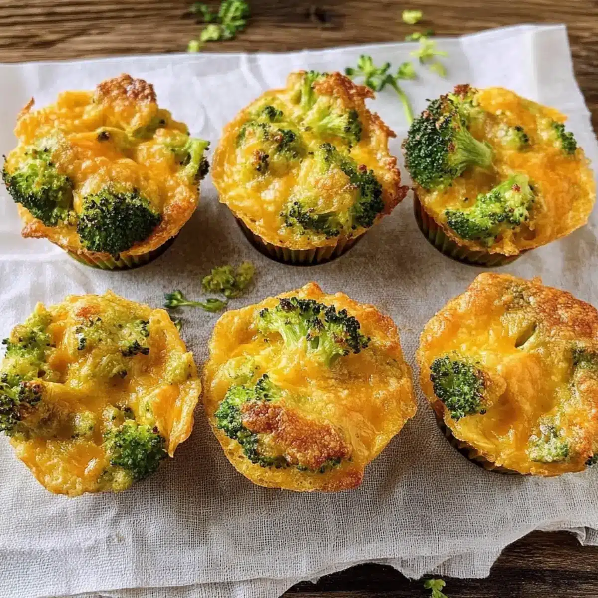 Easy Broccoli Cheese Cups