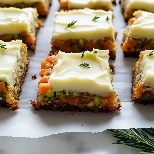 Spiced Ginger Carrot and Zucchini Bars