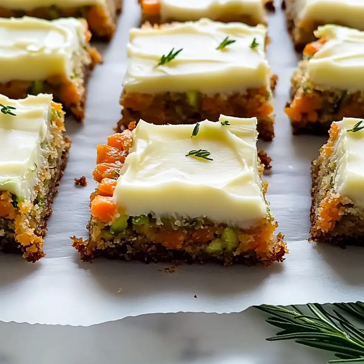 Spiced Ginger Carrot and Zucchini Bars