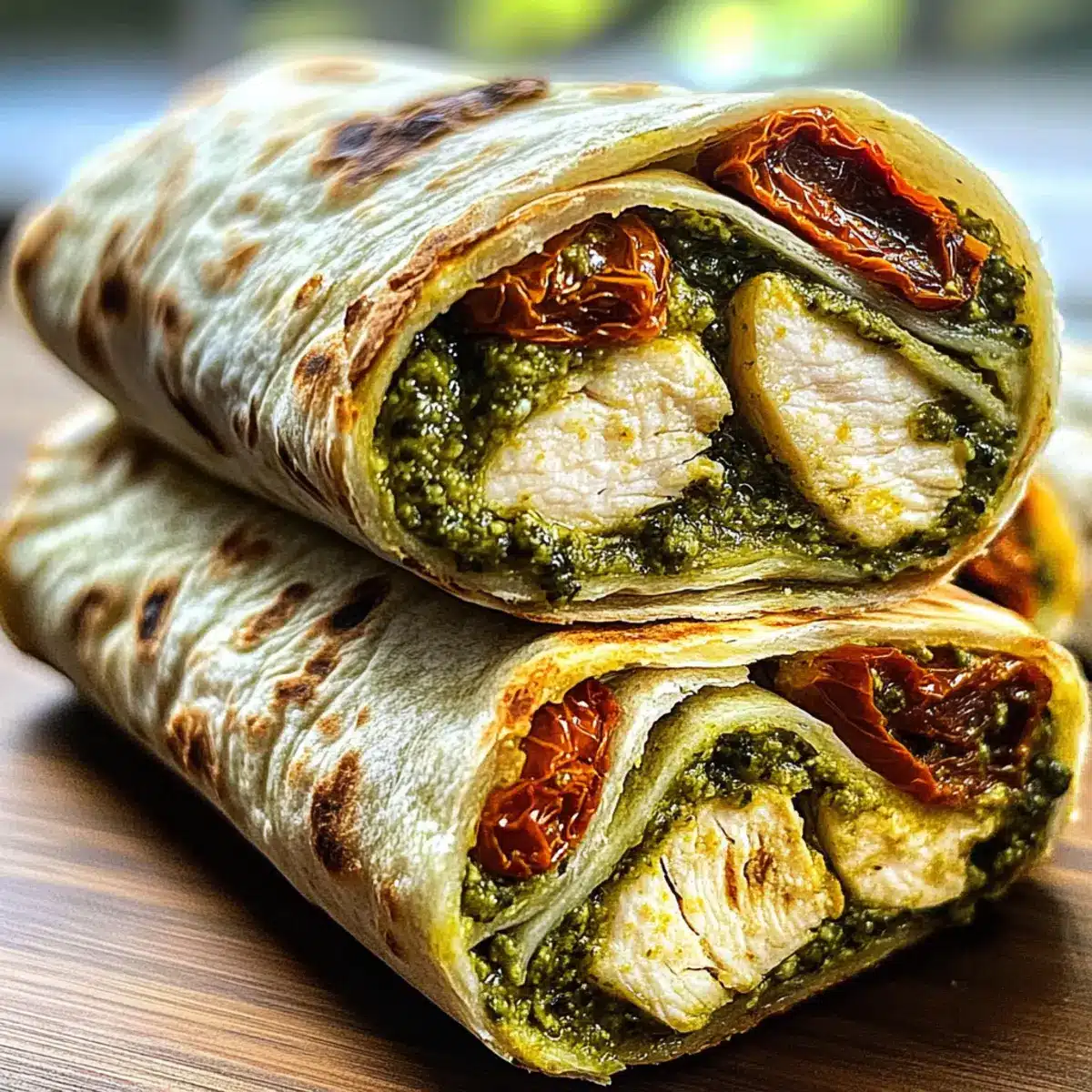 Chicken Pesto Wraps