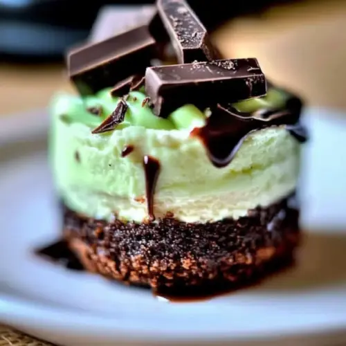 Andes Mint Mini Cheesecakes