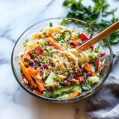Spring Roll Salad with Spicy Ginger Dressing
