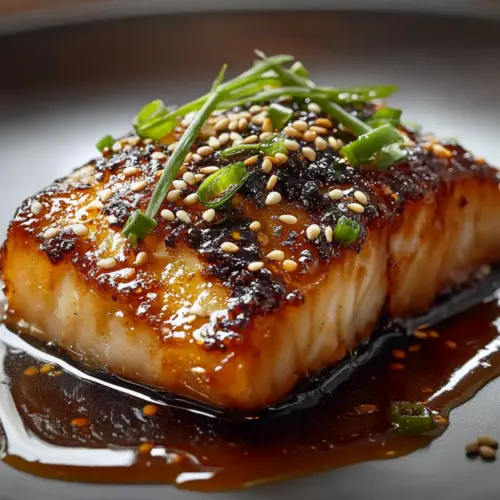 Miso Honey Glazed Sea Bass
