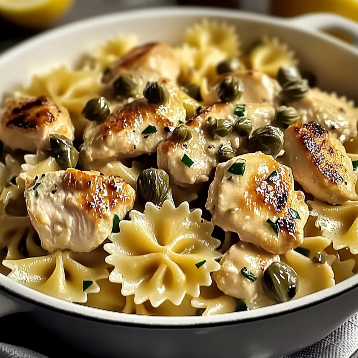 Lemon Chicken Piccata Pasta