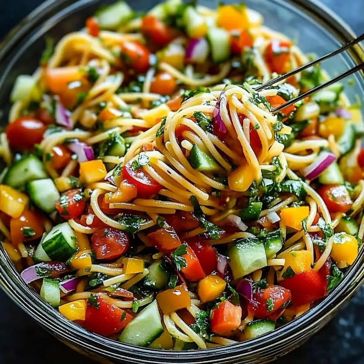 Spaghetti Salad With Italian Dressing