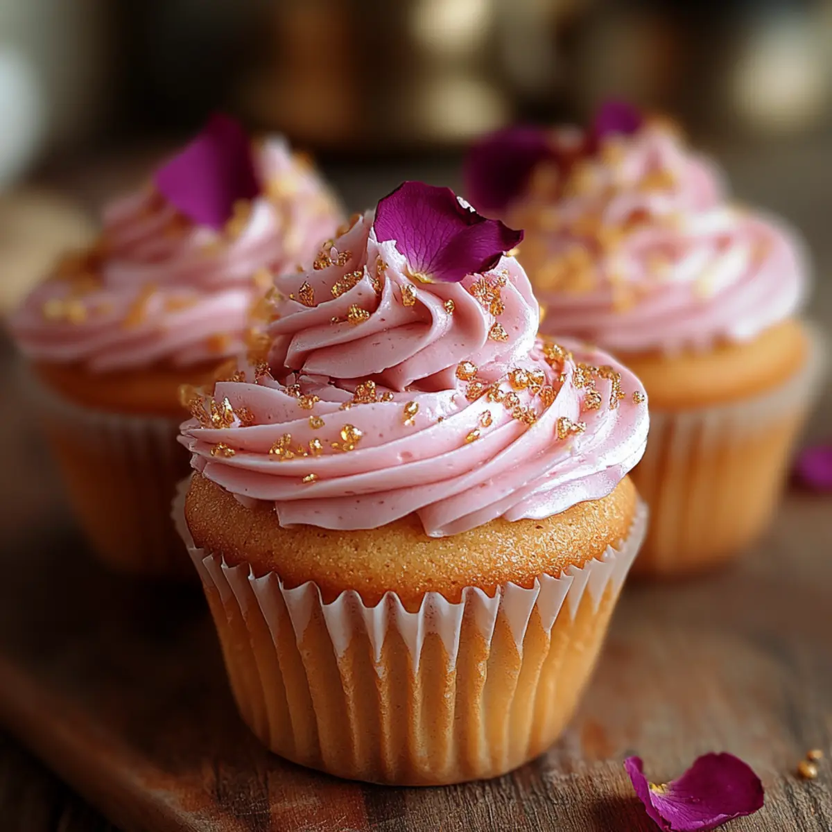 Magical Rosewater Cupcakes